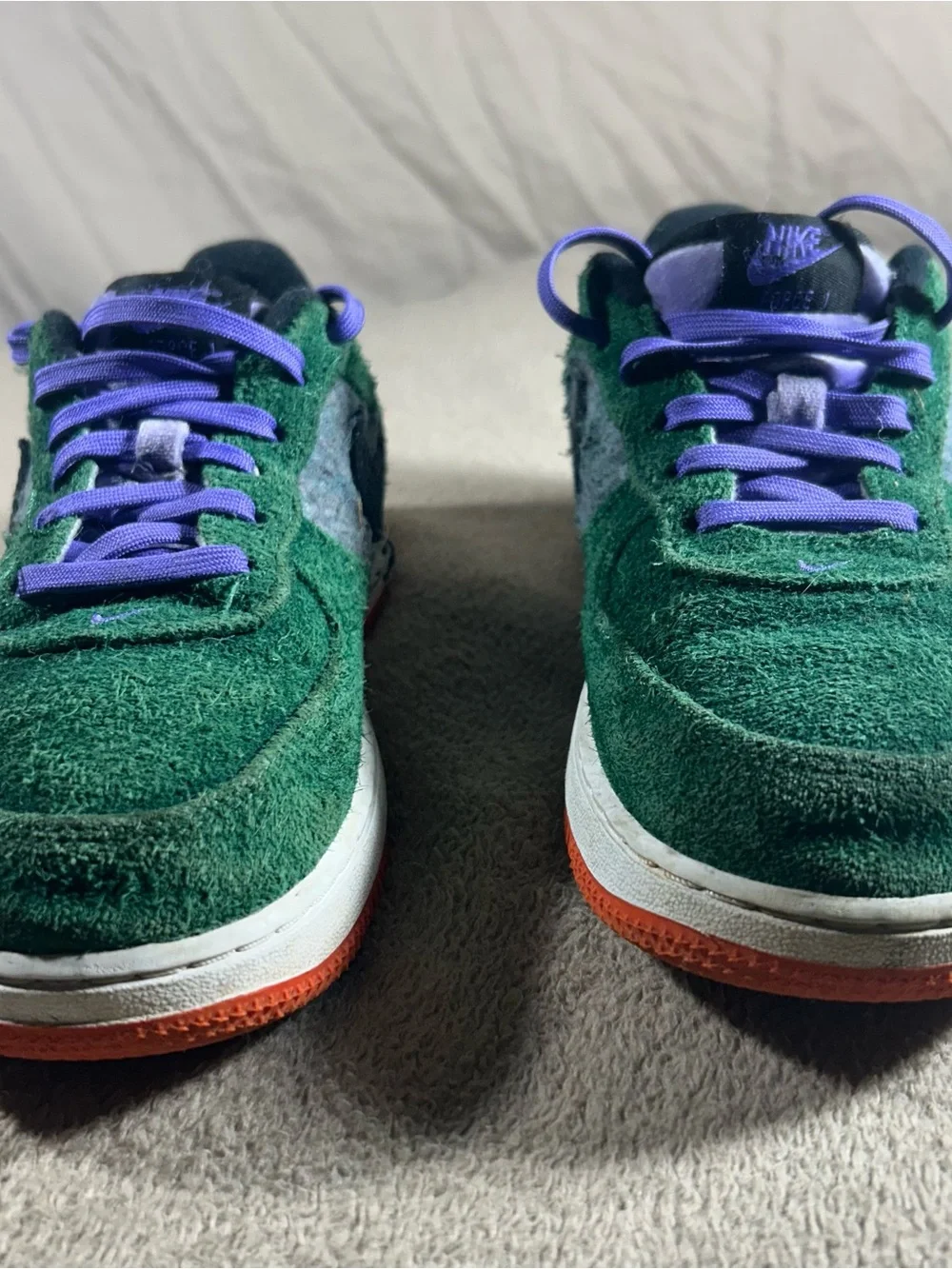 Nike Air Force 1 LV8 NN GS Shoes Youth 2.5Y Green Purple Orange DQ7588-300